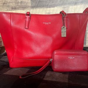Coach Tote and wallet